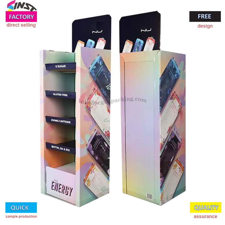 Präsentationsständer für Energy-Drinks: Mit Farbe und Information den Kunden „Vitalität“ verleihen