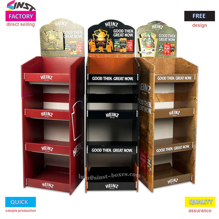 Ist die Präsentation der Soße unordentlich und ineffizient? Das mehrschichtige Tomatensaucen-Präsentationsregal hilft Ihnen beim „Ordnen“!