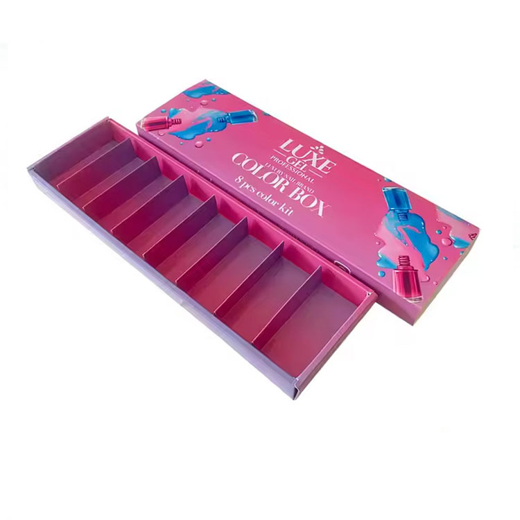 Warum sind starre Gel-Nagellack-Verpackungsboxen mit Trennwänden bei Schönheitsmarken beliebt?