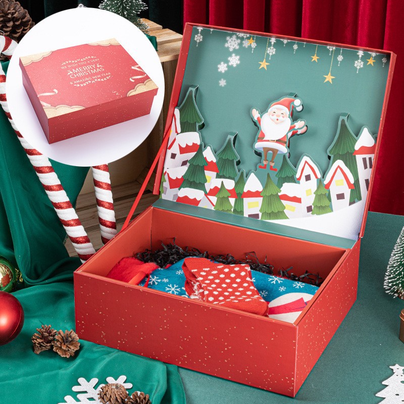 Weihnachts-3D-Box, Heiligabend-Geschenkbox