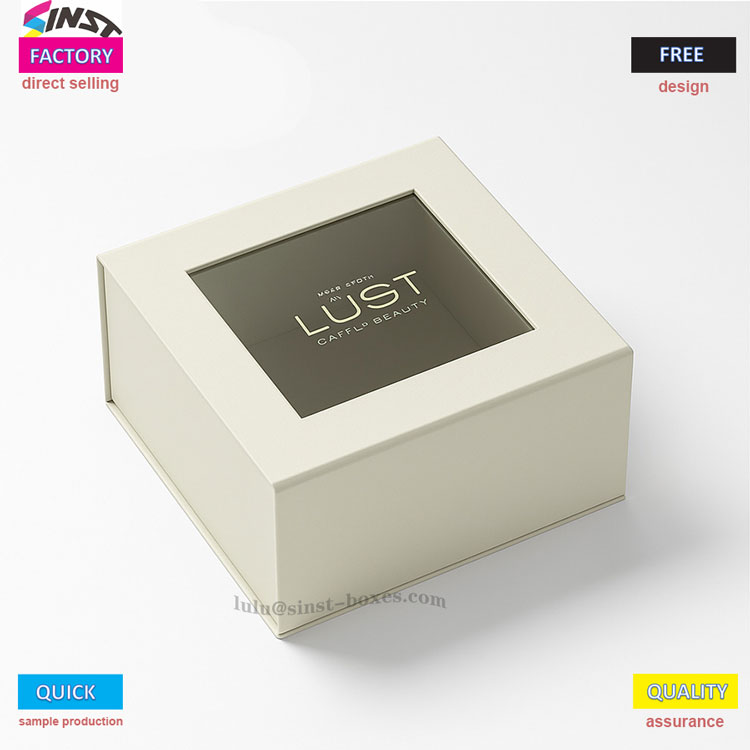 Kosmetische Magnetbox mit Fenster