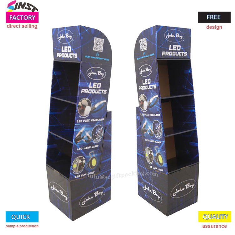 LED -Produktwellkarton -Display -Rack